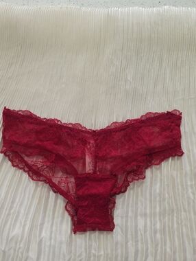 Victoria's Secret Red Lace Bikini Panty